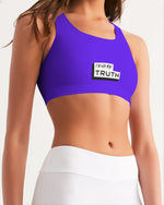 Load image into Gallery viewer, Purple Seamless Sports Bra
