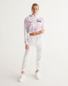 Made it Out The Jungle  Women's Cropped Windbreaker