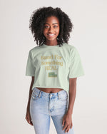 Load image into Gallery viewer, Stand For Something Real Women&#39;s Lounge Cropped Tee
