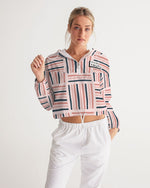 Load image into Gallery viewer, Abstract  Women&#39;s Cropped Windbreaker
