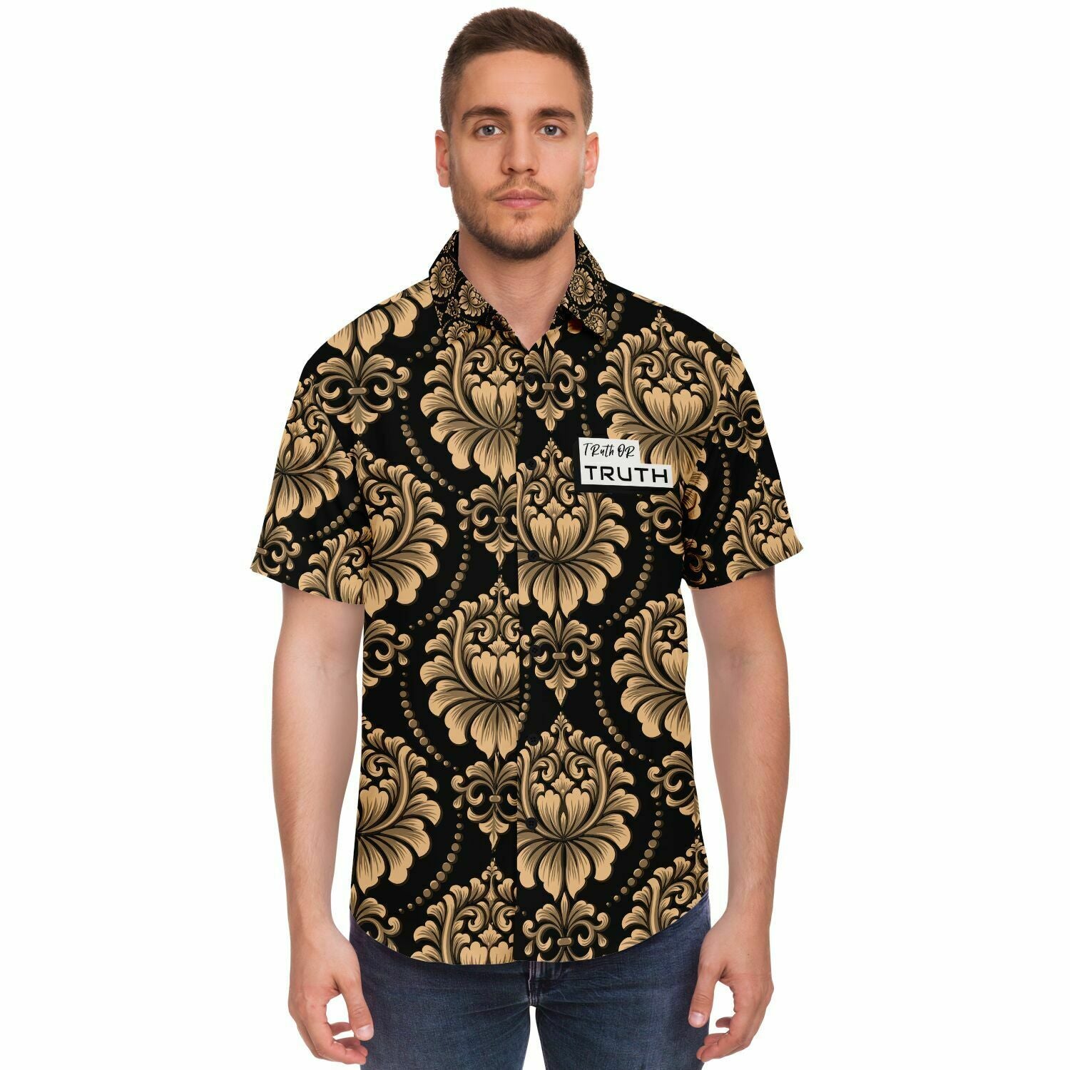 Black & Gold Button Down