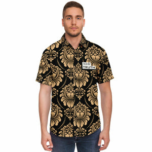 Black & Gold Button Down
