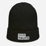 Load image into Gallery viewer, TruthorTruth Organic ribbed beanie
