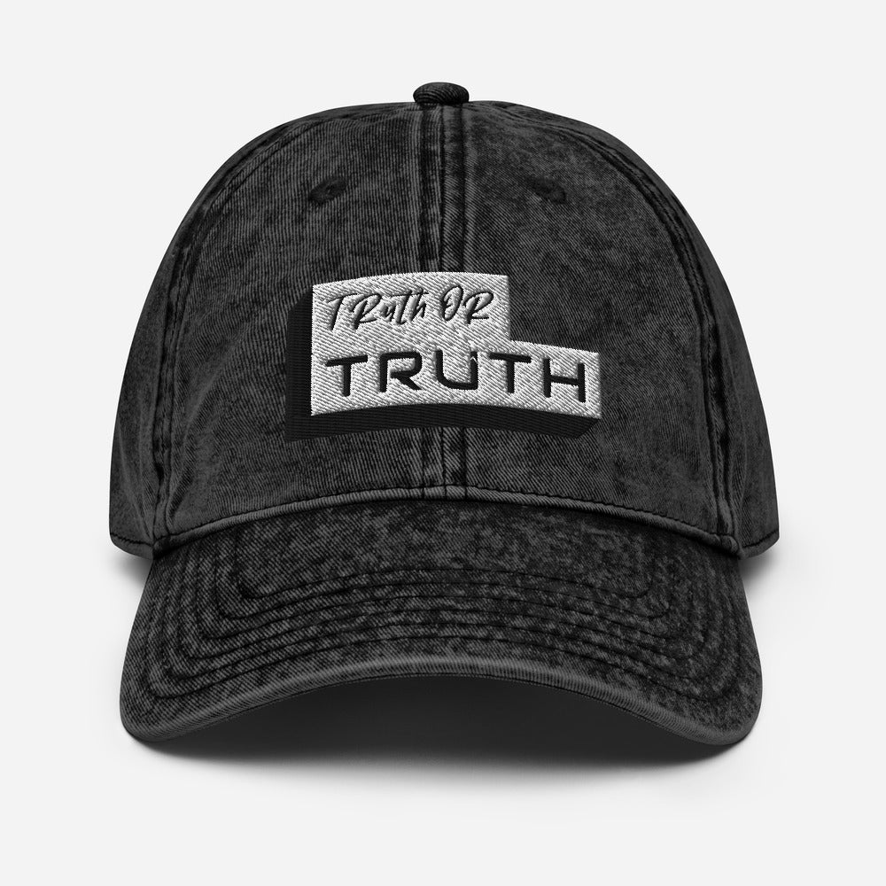 Truth or Truth Vintage Cotton Twill Cap