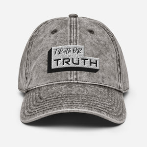Truth or Truth Vintage Cotton Twill Cap