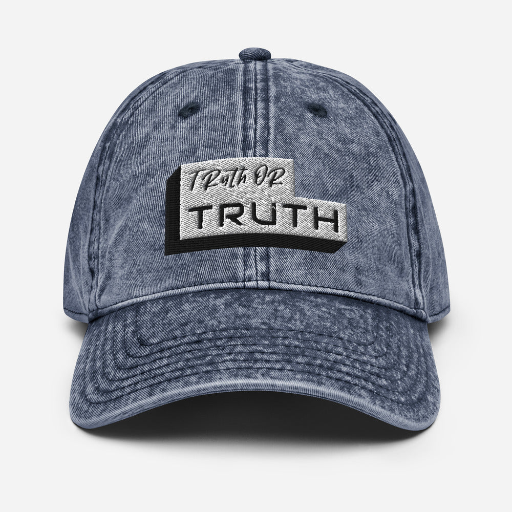 Truth or Truth Vintage Cotton Twill Cap